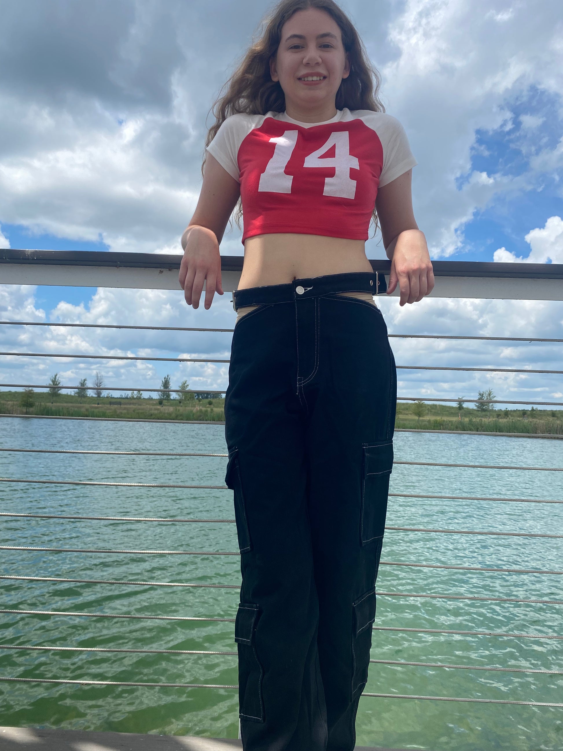 Women's Cargo Denim Pants