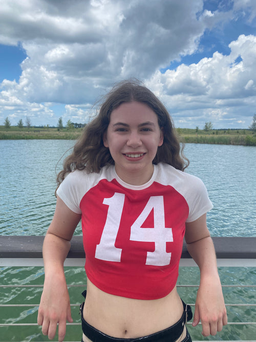 Numbered Crop Top